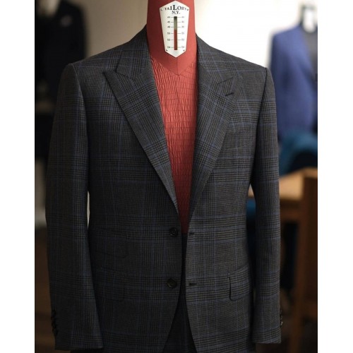 Charcoal Glen Check by Browns Tailor